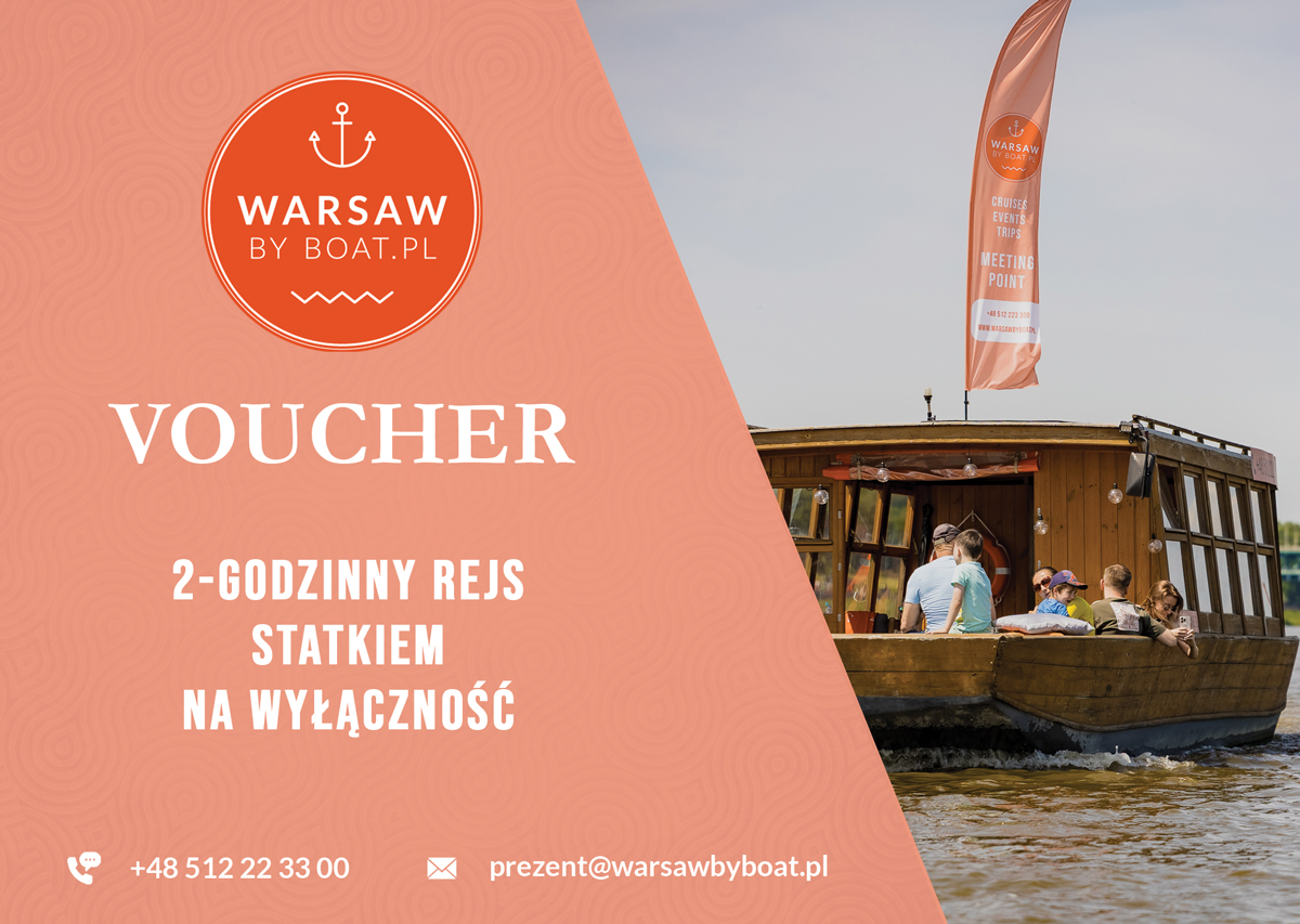Voucher na 2-godzinny rejs statkiem na wyłączność