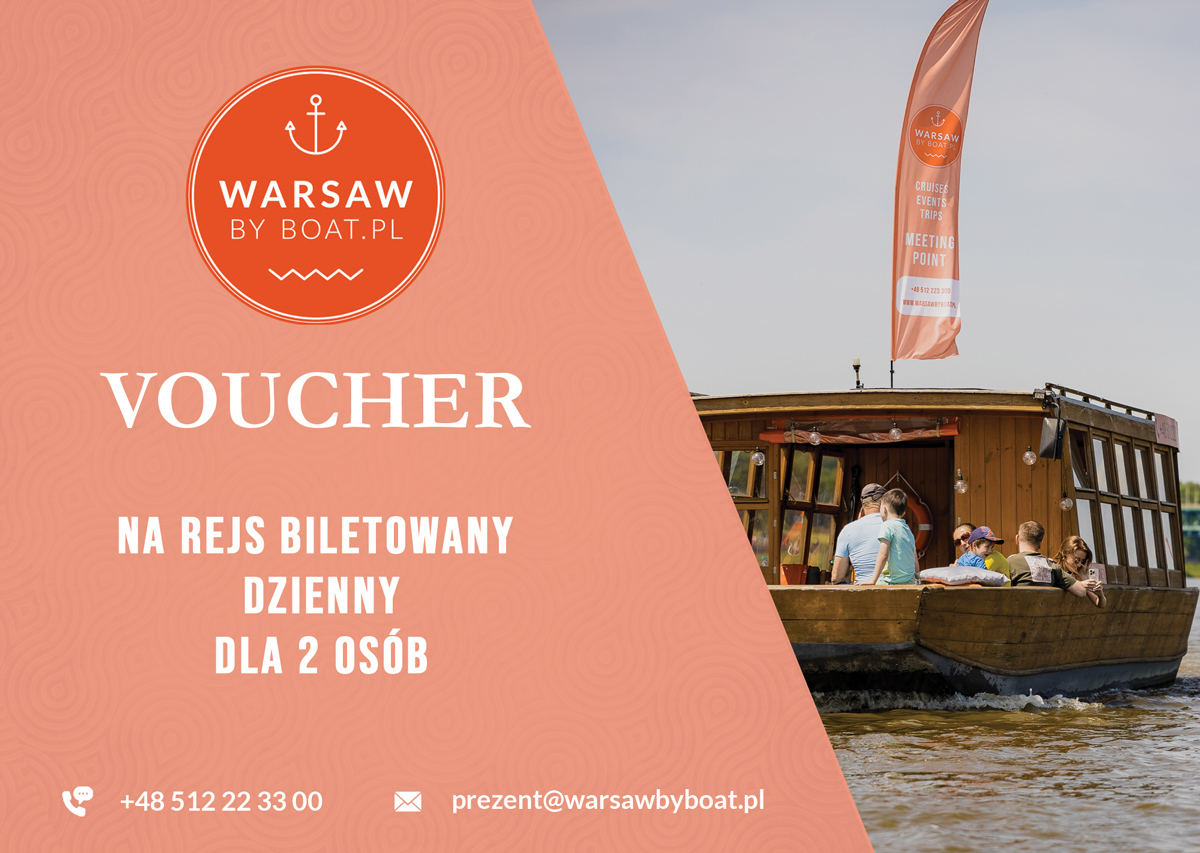 Voucher na rejs biletowany dzienny dla 2 osób